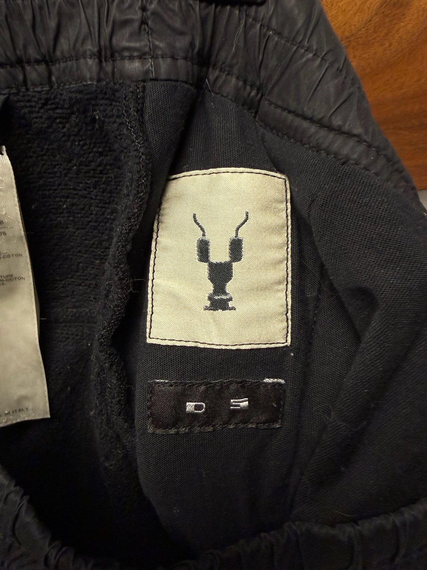 Rick Owens ‘Berlin’ Black Drop Crotch Sweatpants
