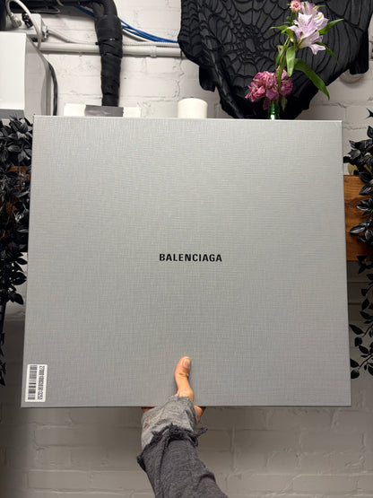 Balenciaga ‘Steroid’ Lace-Up Oversized Black Combat Boots
