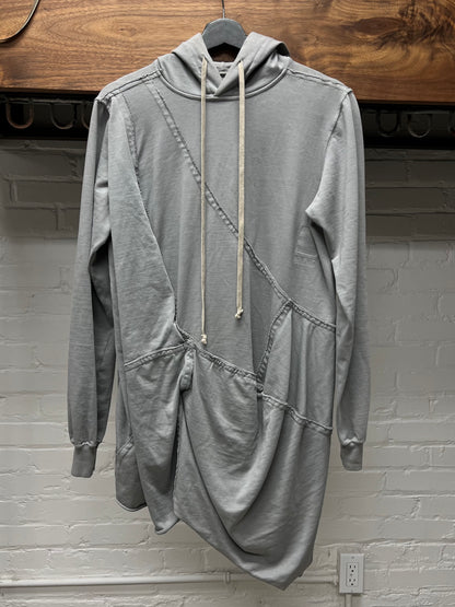 Rick Owens Reworked ‘Asymmetric’ Grey Long Hoodie