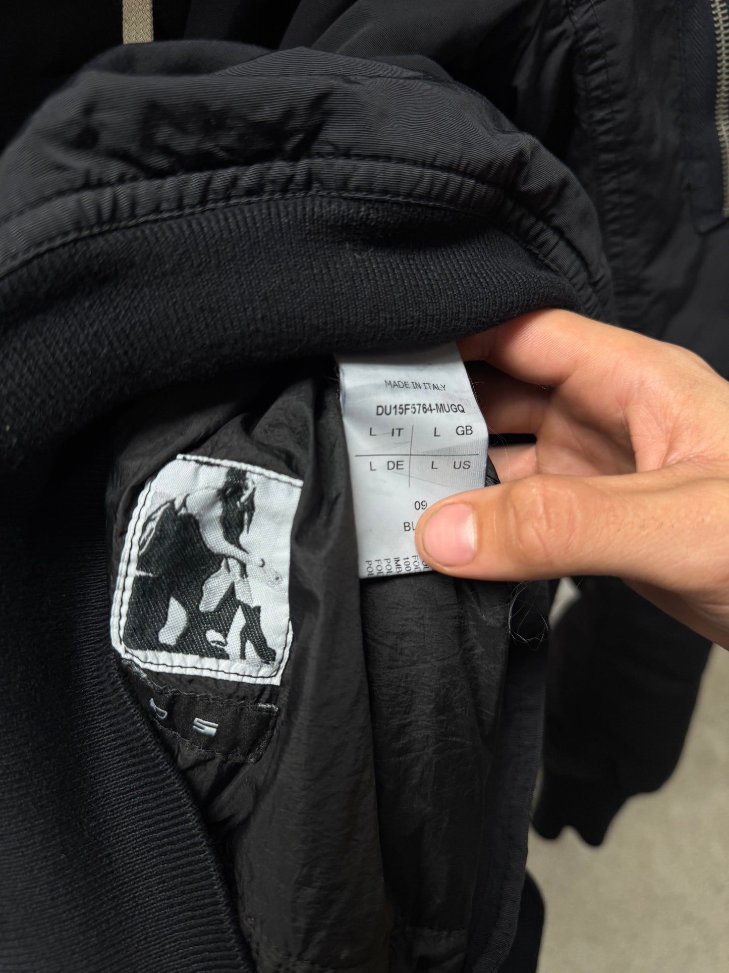 Rick Owens ‘Exploder’ Split Hood Quilted Lined Jacket