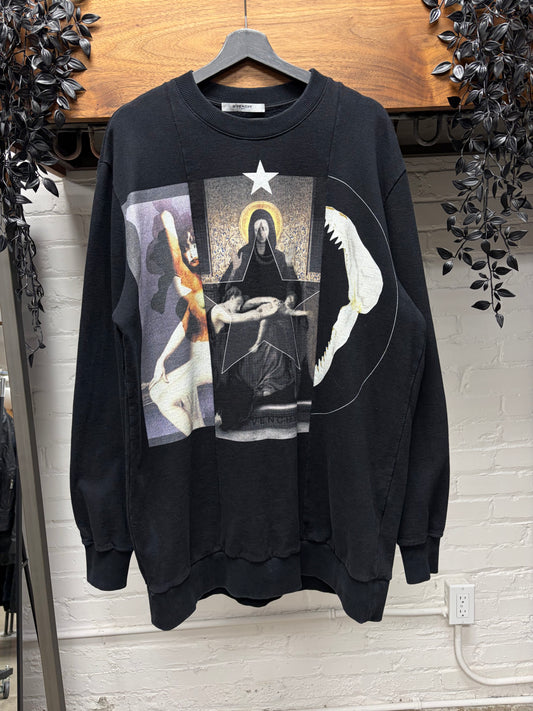 2015 Givenchy by Ricardo Tisci ‘Holy Trinity’ Graphic Sweatshirt