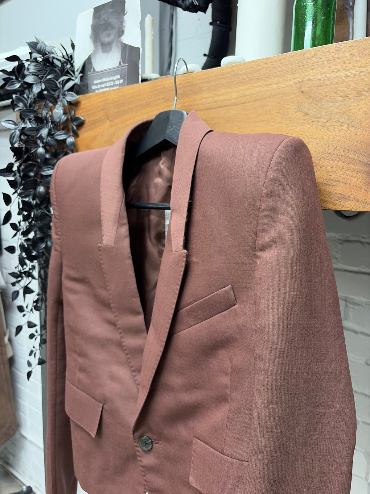 SS2021 Rick Owens ‘Phlegethon’ Shoulder Padded ‘Alice’ Bondage Blazer
