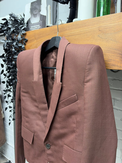 SS2021 Rick Owens ‘Phlegethon’ Shoulder Padded ‘Alice’ Bondage Blazer