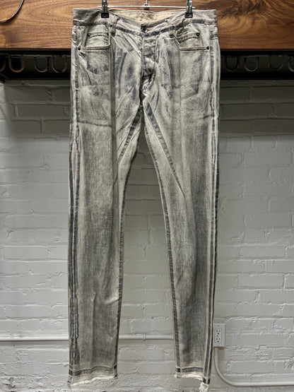 SS2010 Rick Owens ‘Gravel’ Geometric Grey Denim