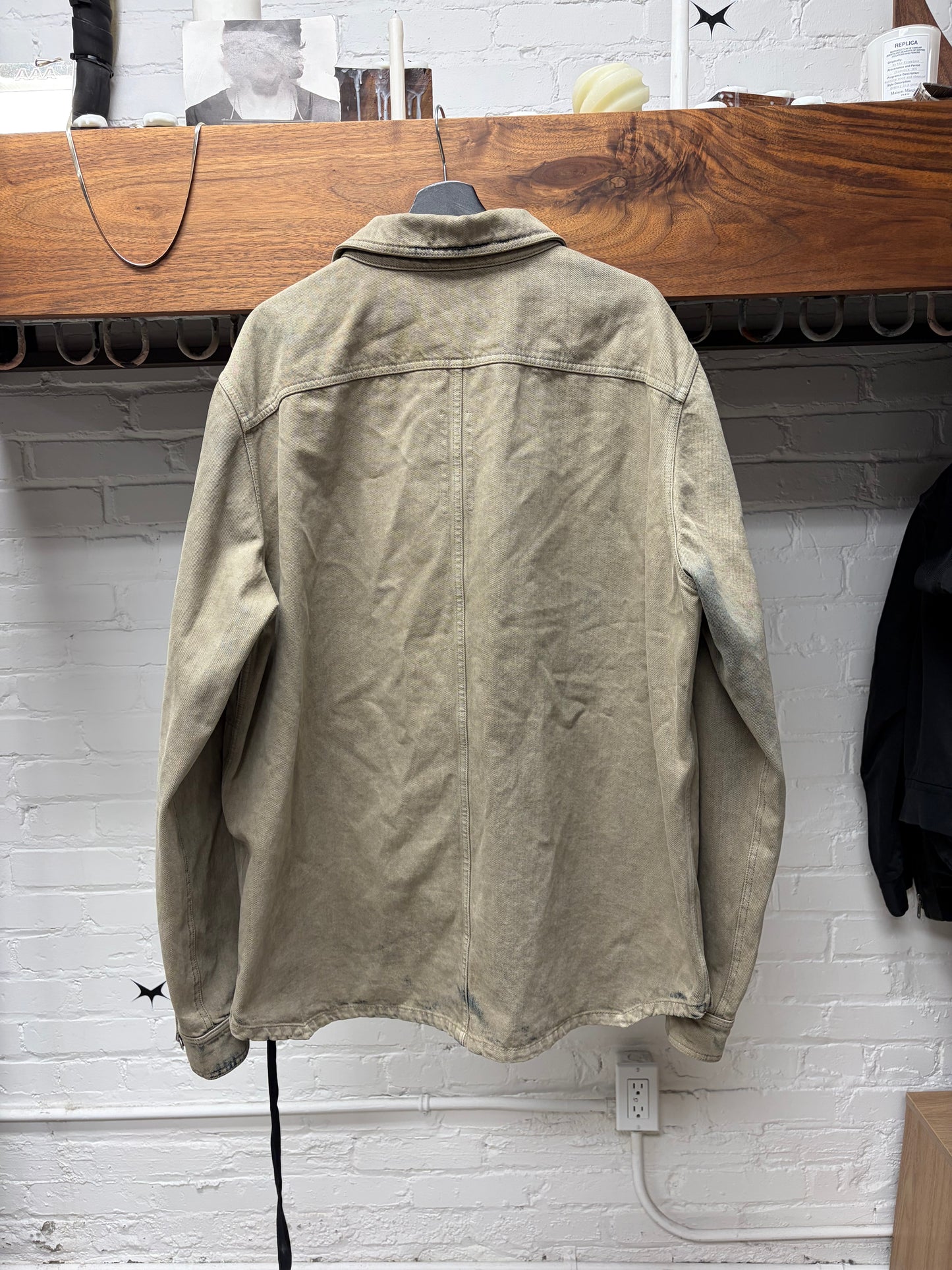 Rick Owens DRKSHDW Mineral/Pearl Oversized Denim ‘Overshirt’