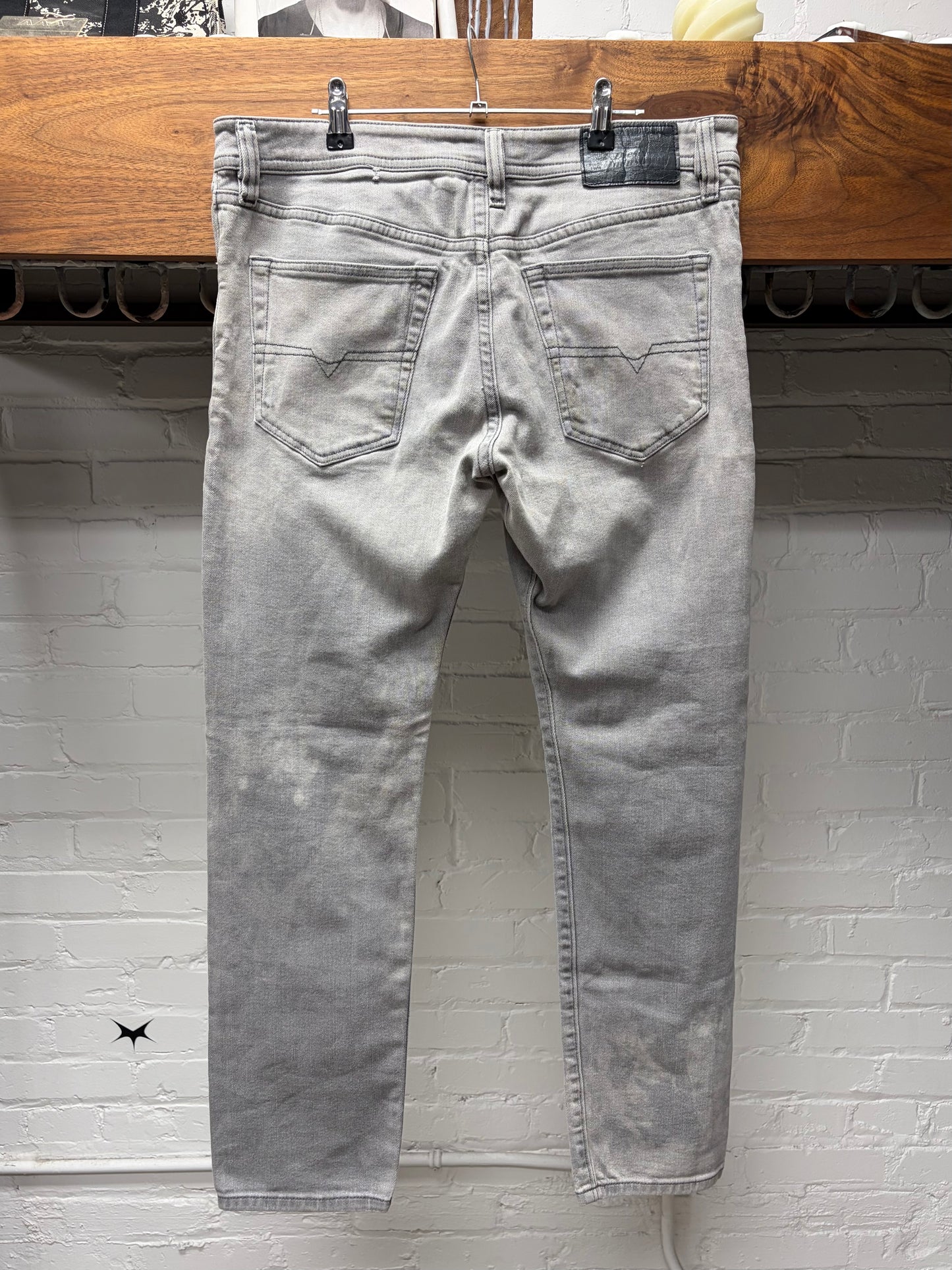 Diesel Washed Grey Skinny Jeans