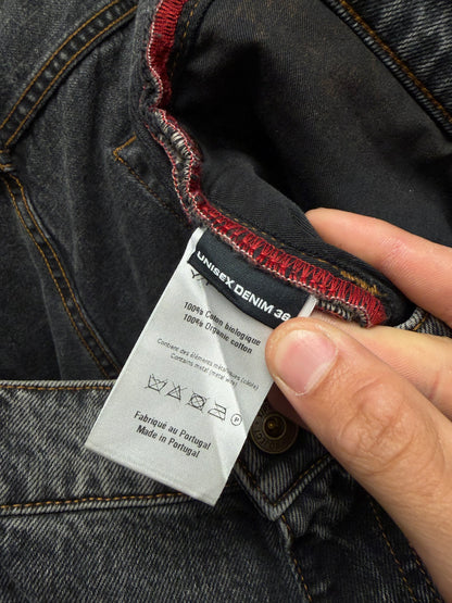 Y-Project ‘Metal Wire’ Shaped Grey Bootcut Denim