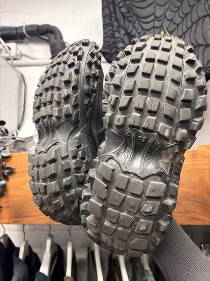 Balenciaga ‘Defender’ Black Tire Sole Low Top Sneakers