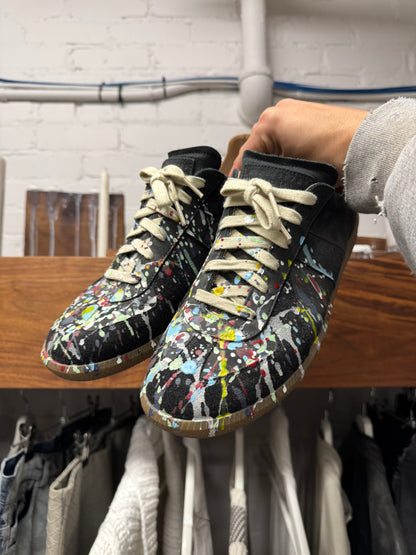 Maison Margiela ‘G.A.T.’ Paint Splatter Low Top Sneakers
