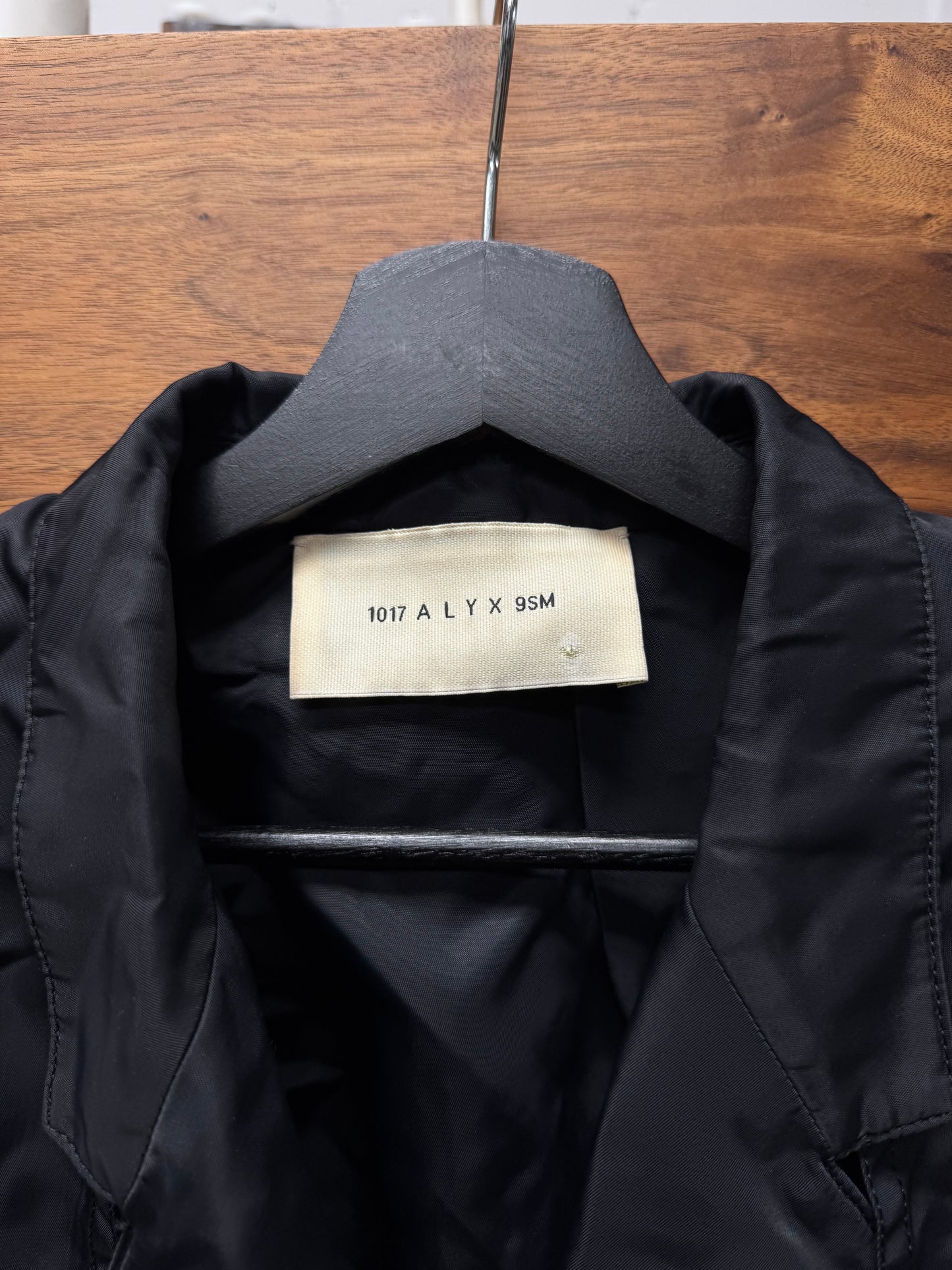 Alyx Studios ‘Roller Buckle’ Nylon Black Shell Blazer