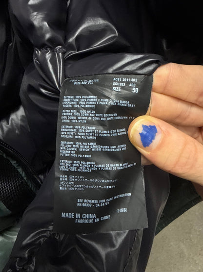 Prada Re-Nylon ‘Saffiano Logo’ Green Down Filled Puffer Vest