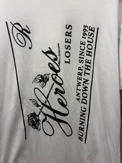 AW2019 Raf Simons ‘Isolated Heroes’ White Signature T-Shirt