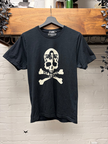 Hysteric Glamour x Mastermind ‘Skull n’ Bones’ Black Graphic T-Shirt