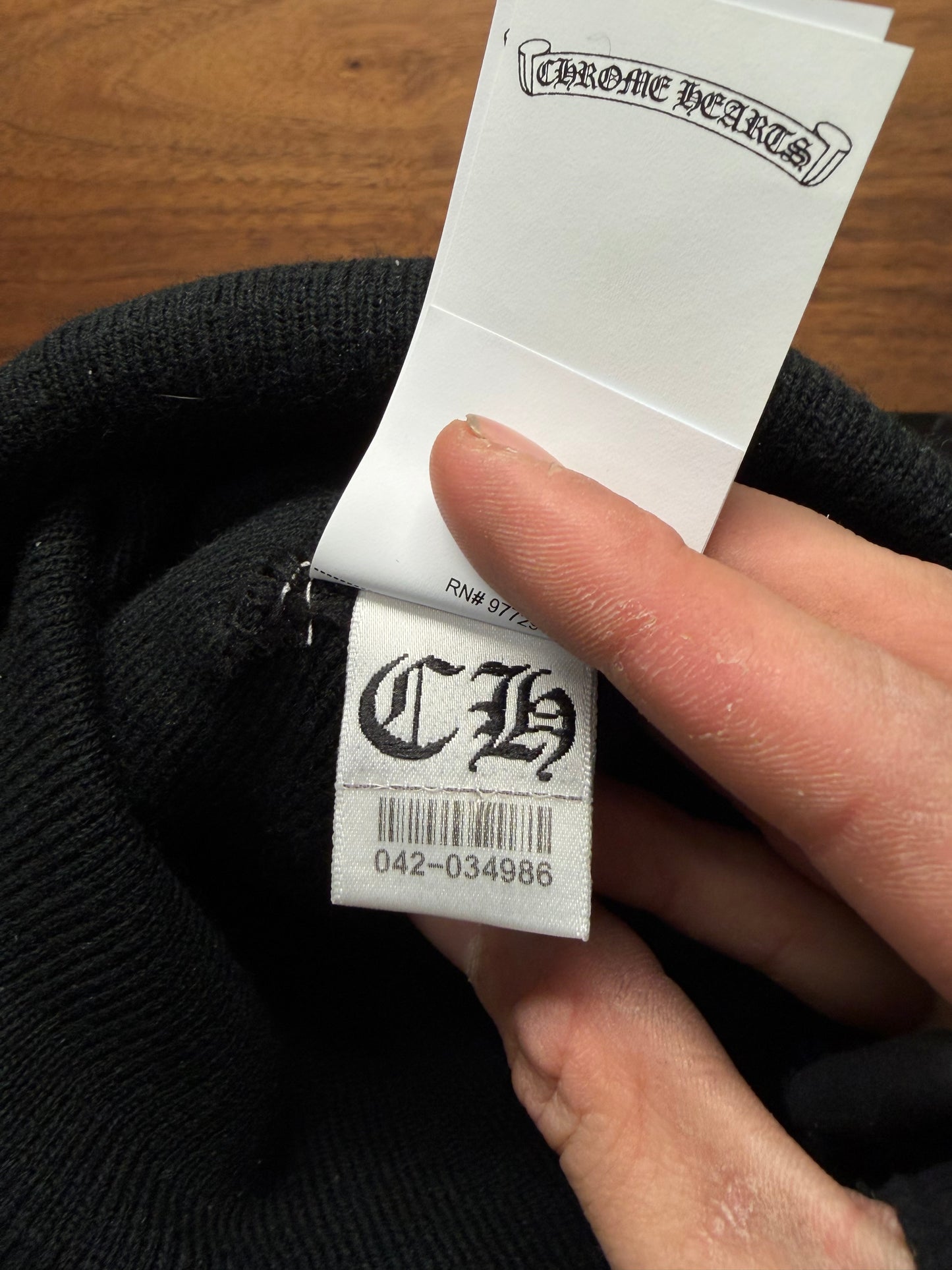 Chrome Hearts ‘CH Logo’ Black Beanie