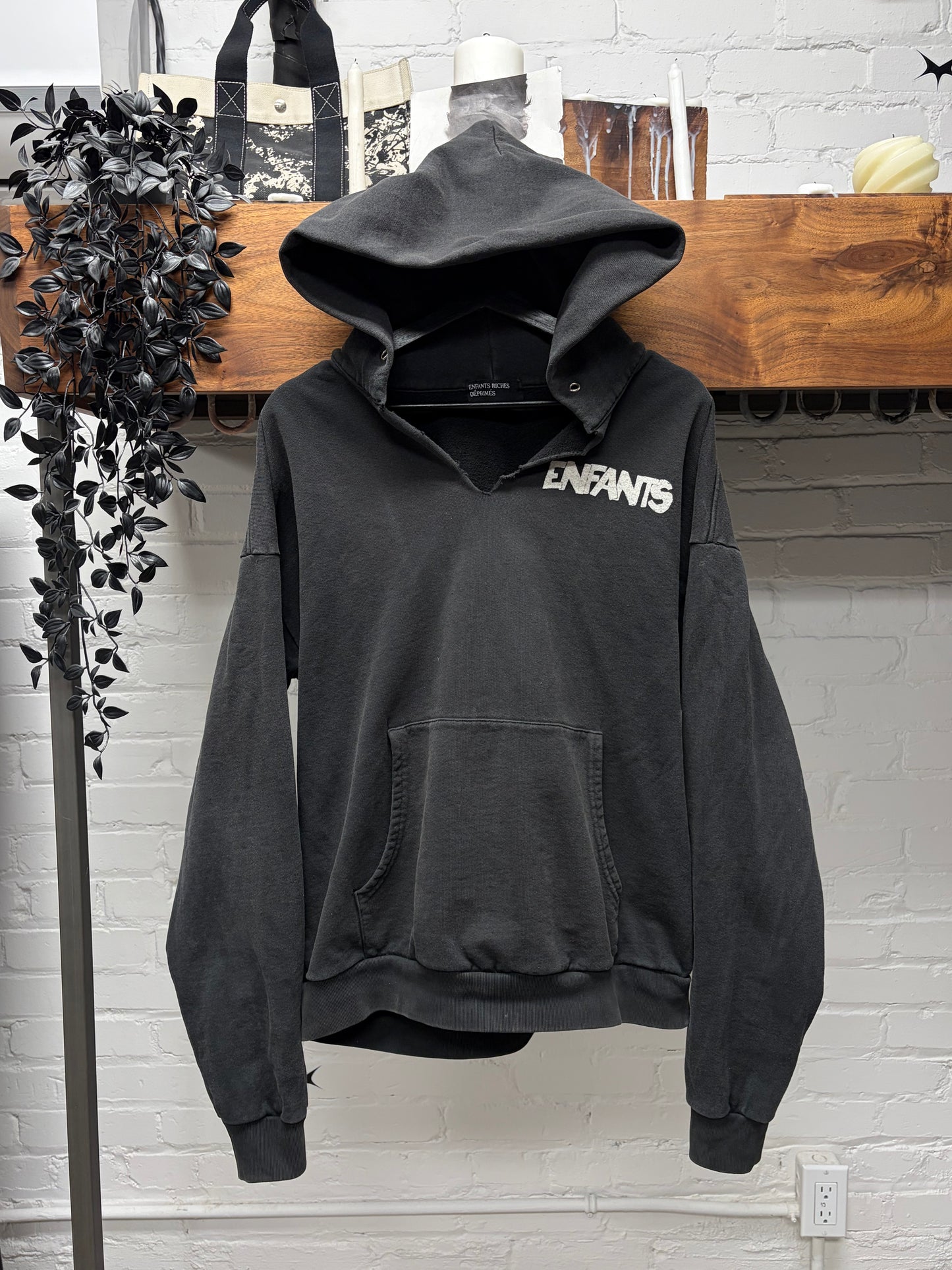 Enfants Riches Deprimes ‘Bad Childhood’ After-Hood Black Pullover Hoodie