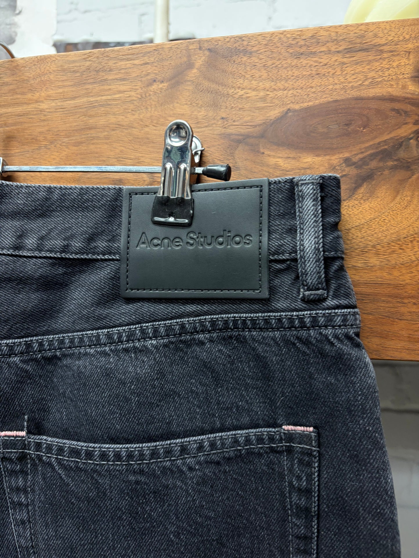 Acne Studios ‘1989 Cut’ Black Wide Leg Denim