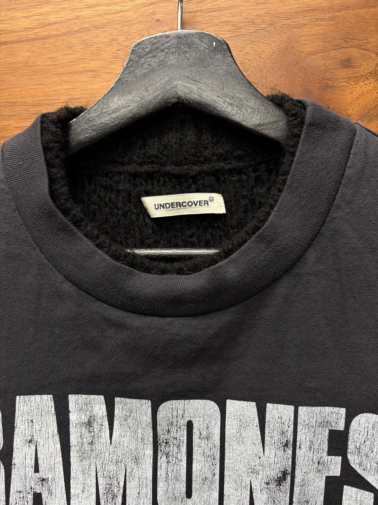 AW2023 Undercover ‘The Ramones’ Reversible Layered Knit Long Sleeve Shirt