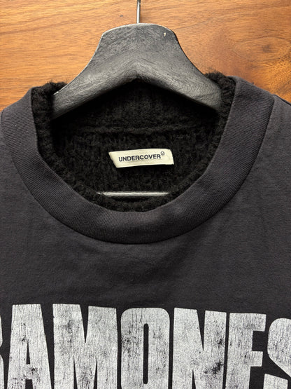 AW2023 Undercover ‘The Ramones’ Reversible Layered Knit Long Sleeve Shirt