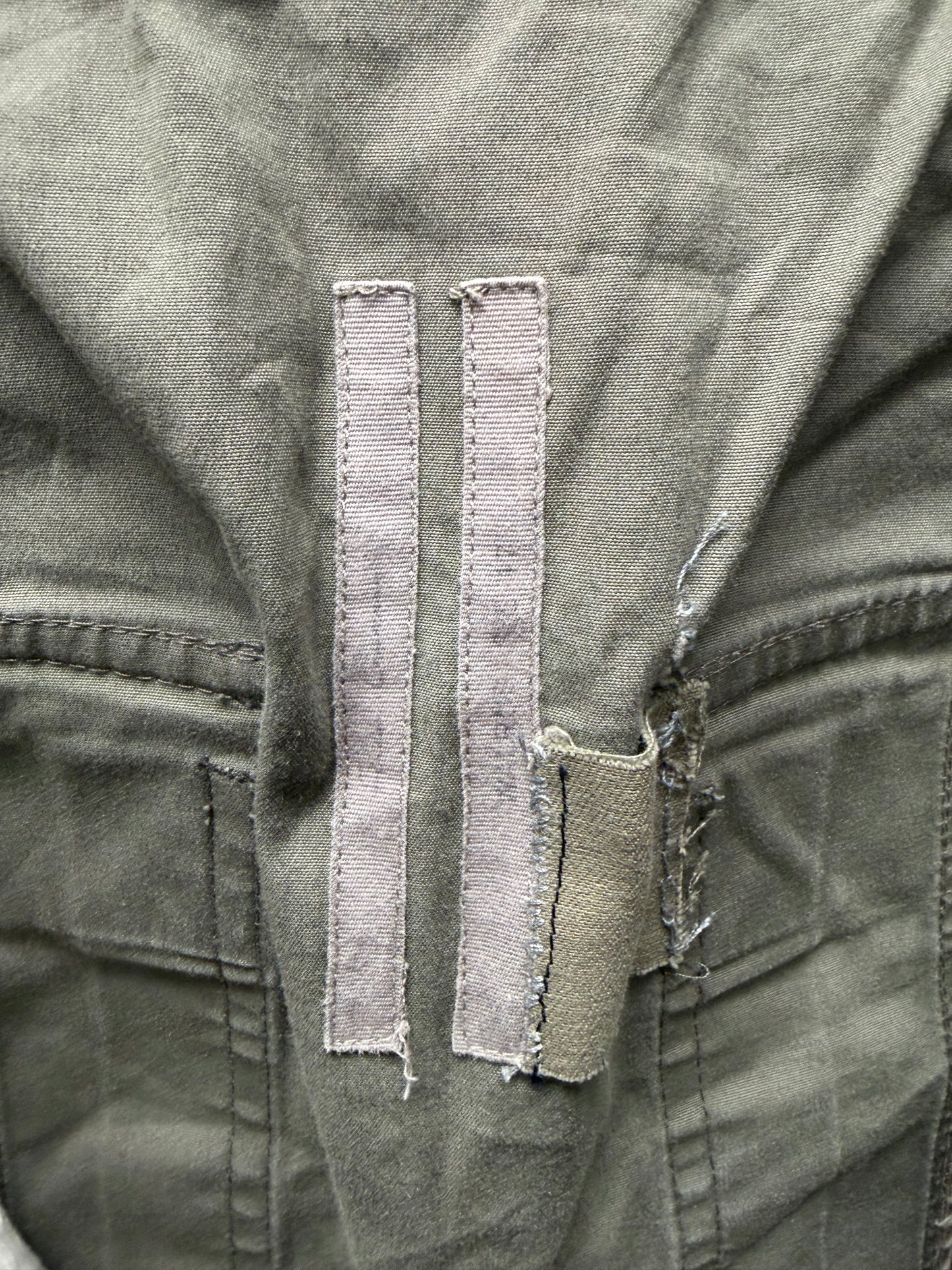 SS2017 Rick Owens ‘Walrus’ Euka Muted Green ‘Pod’ Drawstring Shorts
