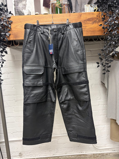SS2025 Supreme x Marithe Francois Girbaud ‘Shuttle Tape’ Leather Cargo Pants
