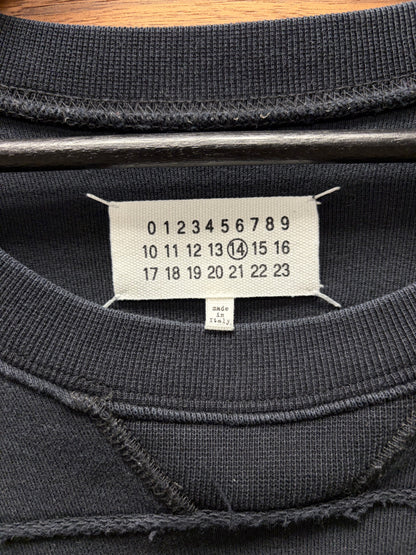 SS2017 Maison Margiela ‘Side Zip’ Sweatshirt Pocket Black Crewneck Sweater