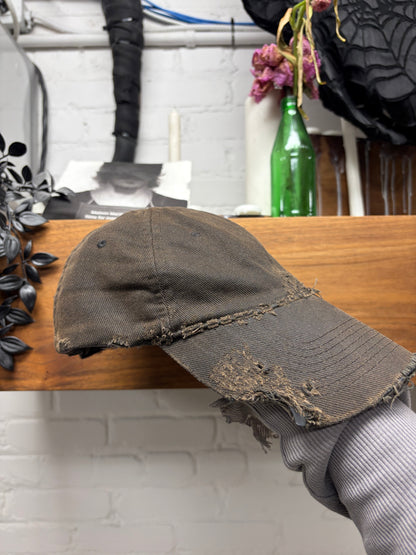 Balenciaga Intentionally Faded Removed ‘Piercing’ Distressed Baseball Cap