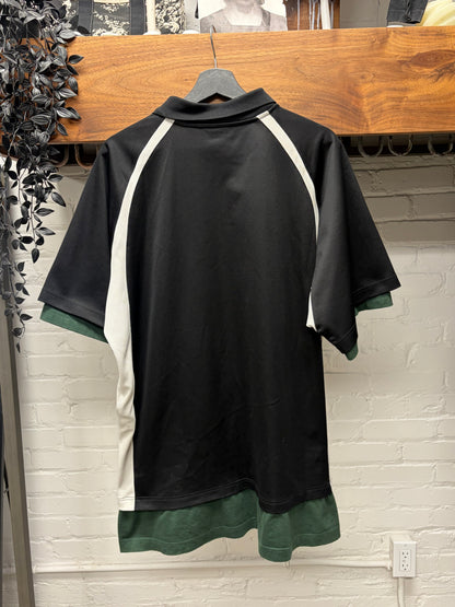 AW2021 Balenciaga Double Layered Hybrid ‘Sports Icon Logo’ Polo