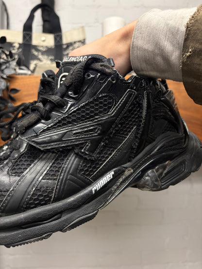 Balenciaga ‘Runner’ Black Low Top Athletic Sneakers