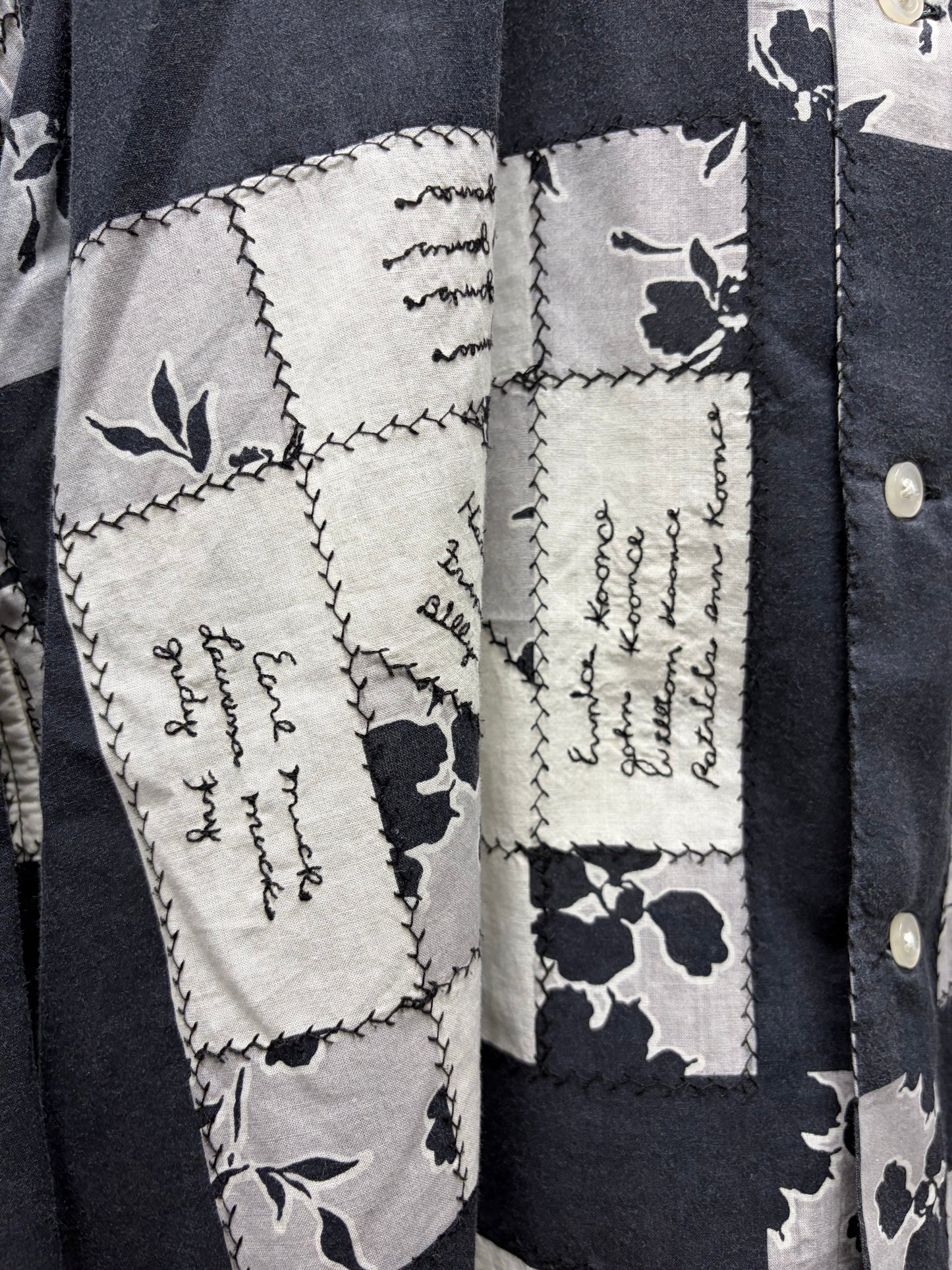 Bode ‘Signature’ Cotton Black/White Button Down Shirt
