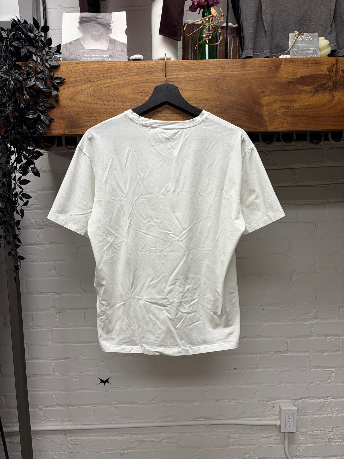 Prada ‘Miniature Logo’ White Short Sleeve Cotton T-Shirt