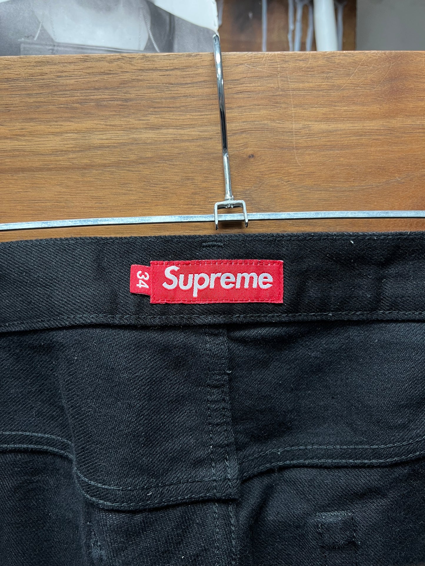 Supreme Black Heavyweight Straight/Wide Leg Denim