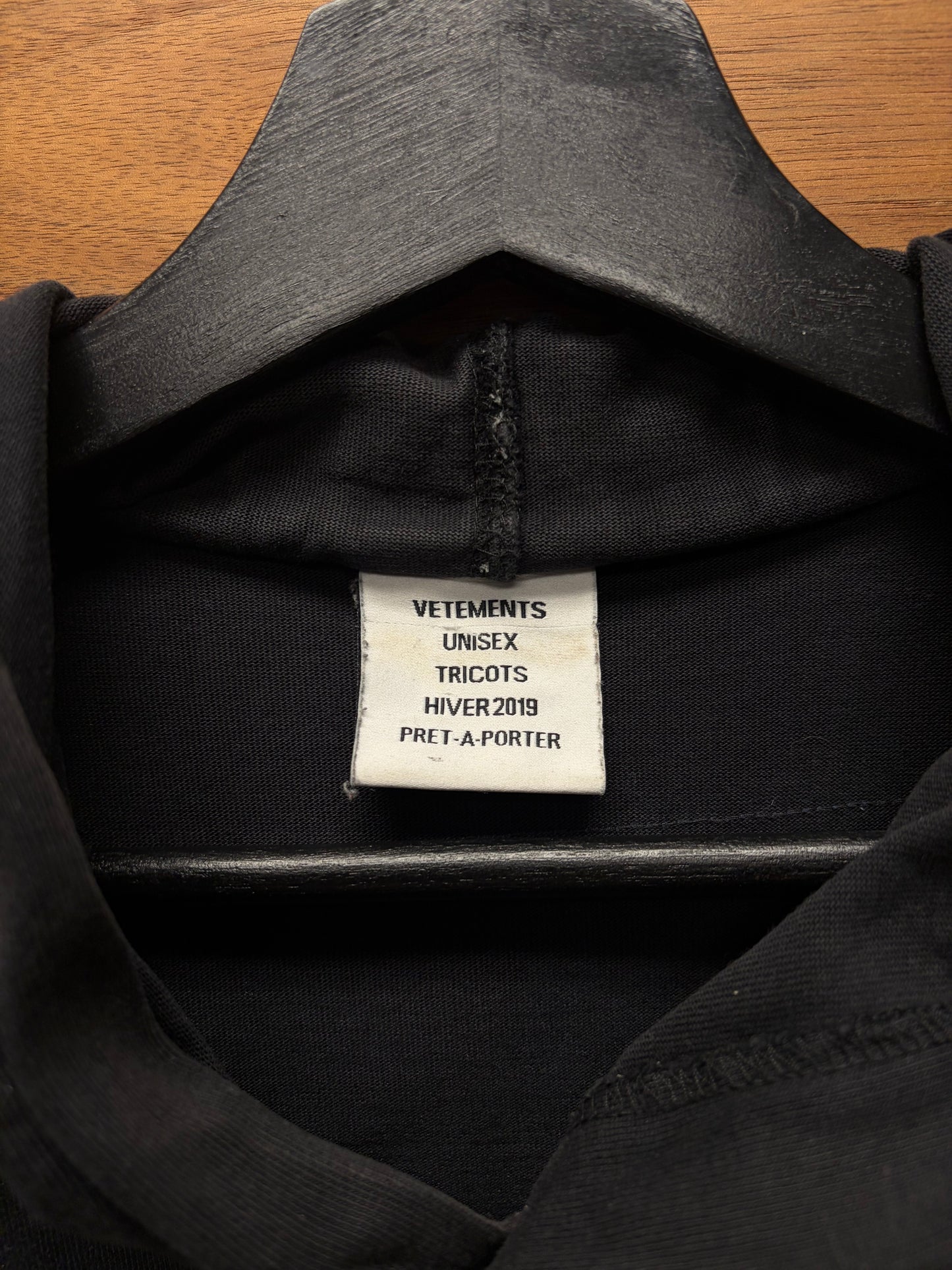 AW2019 Vetements ‘Bulldog Spirit’ Reconstructed Patchwork Hoodie
