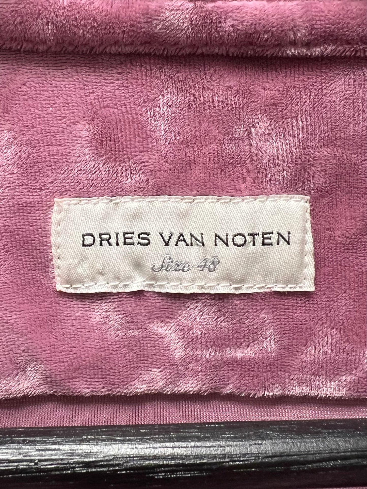 Dries Van Noten Velvet Collared Button Up Shirt