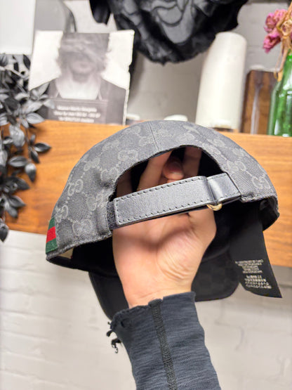 Gucci Modern Canvas Monogram Strap-Back Baseball Cap