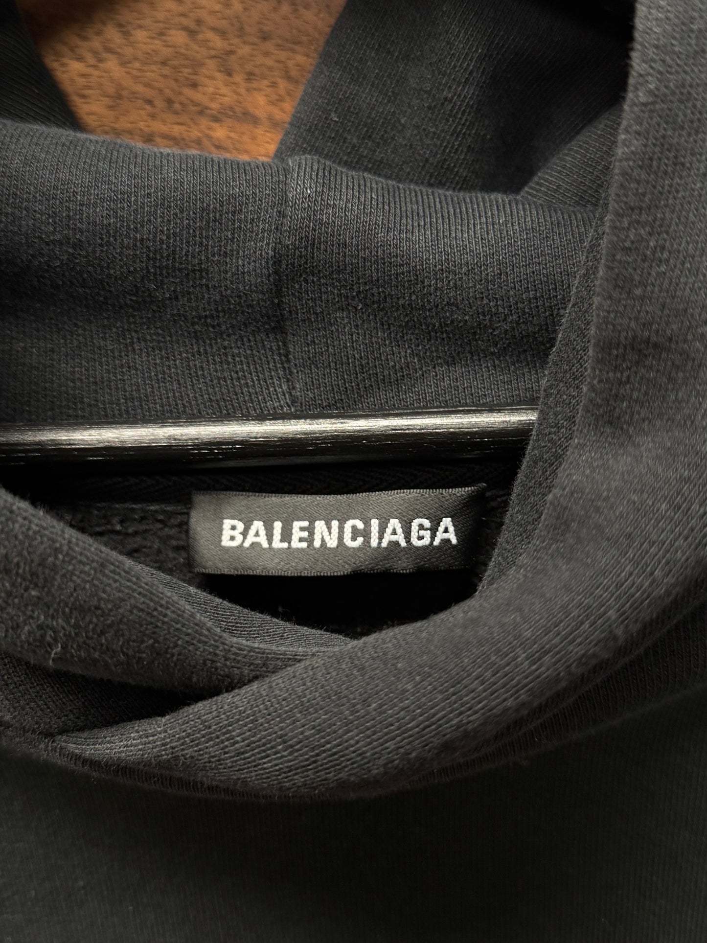 Balenciaga ‘BB Crest Logo’ Black/Red Pullover Hoodie
