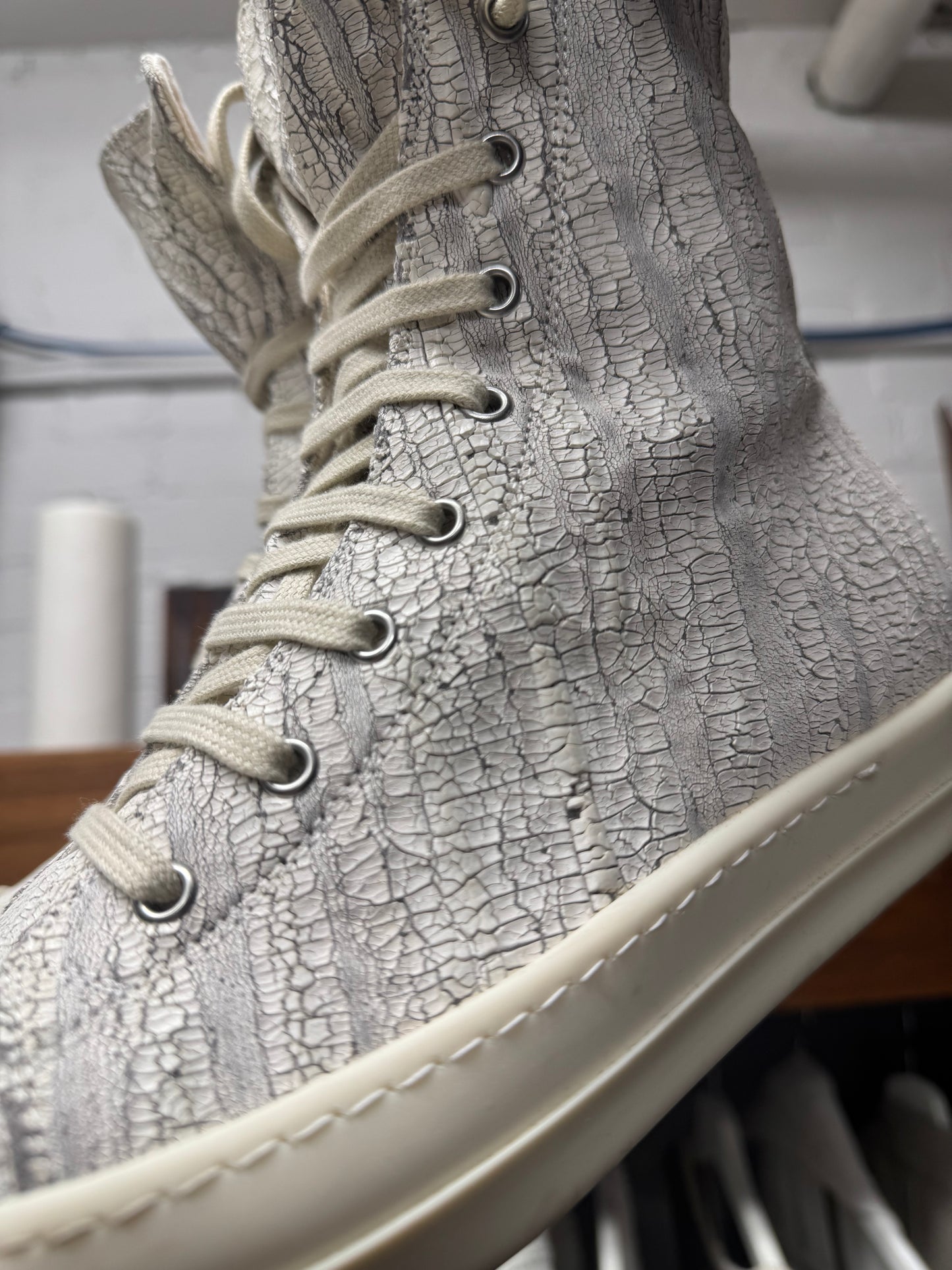 SS2025 Rick Owens ‘Hollywood’ Milk ‘Crust’ Layered Ramones