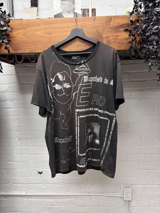 Enfants Riches Deprimes ‘Hanuman’ Sun Faded Black Graphic T-Shirt