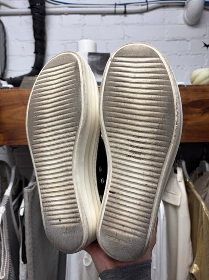 Rick Owens ‘Double Bumper’ Leather High Top Ramones