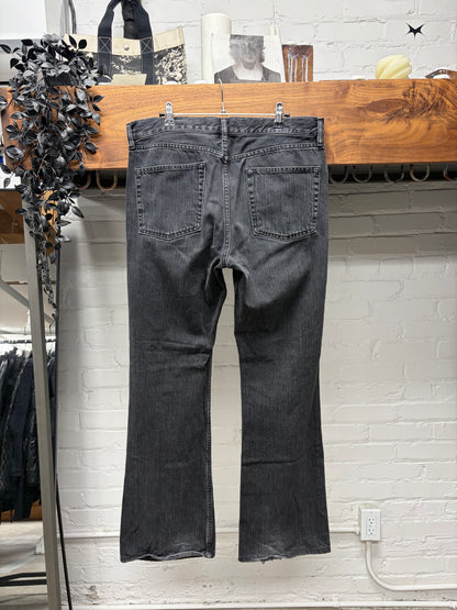 2018 Balenciaga Black Flared Cut Denim