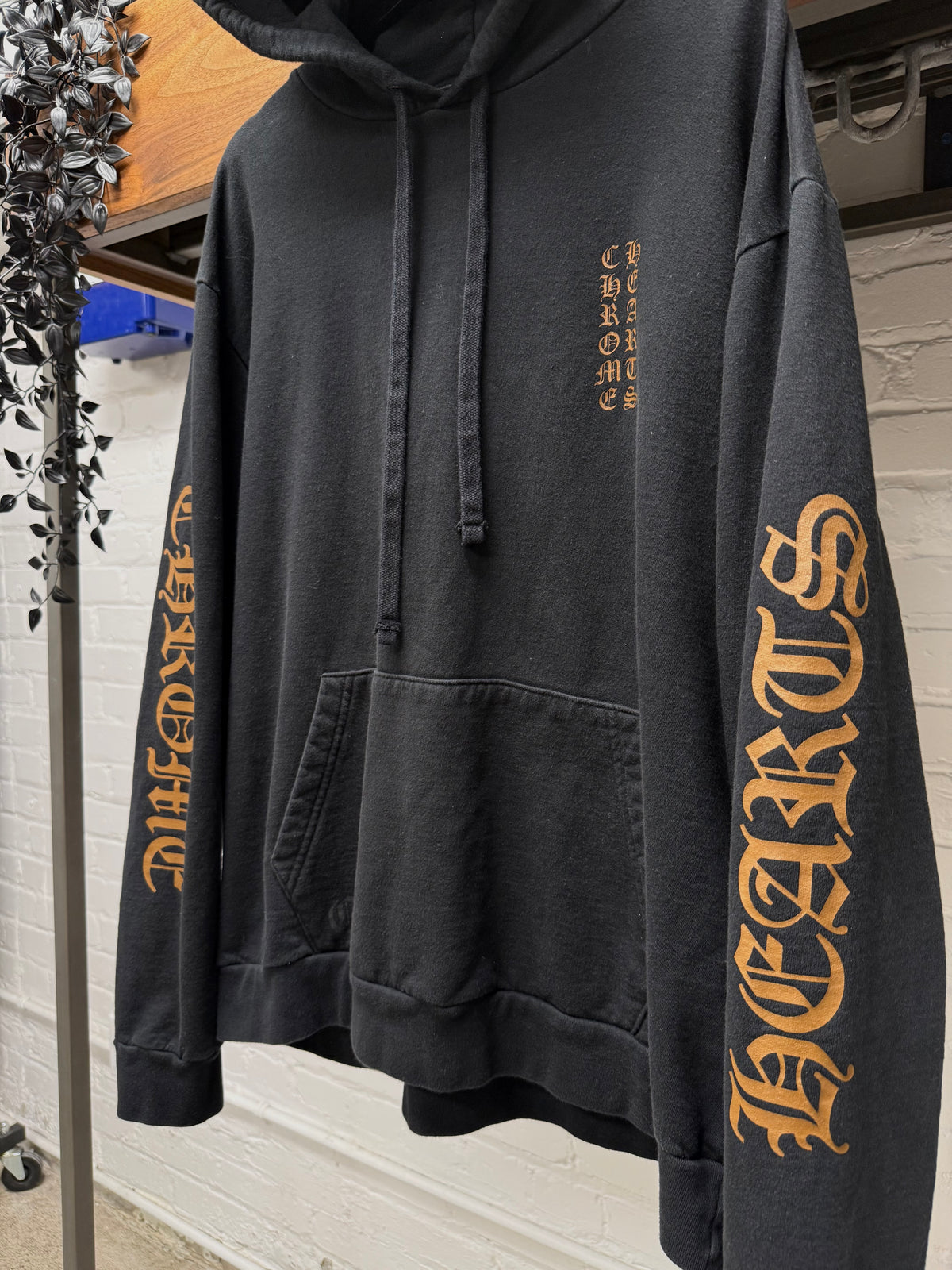 Chrome Hearts ‘Eye Chart’ Black/Orange Pullover Hoodie