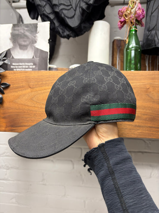 Gucci Modern Canvas Monogram Strap-Back Baseball Cap