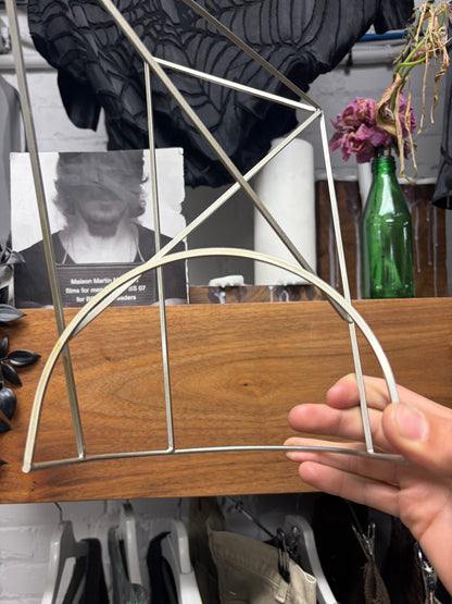 SS2019 Rick Owens ‘Babel’ Silver Tone Metal ‘Runway’ Sculptural Headpiece
