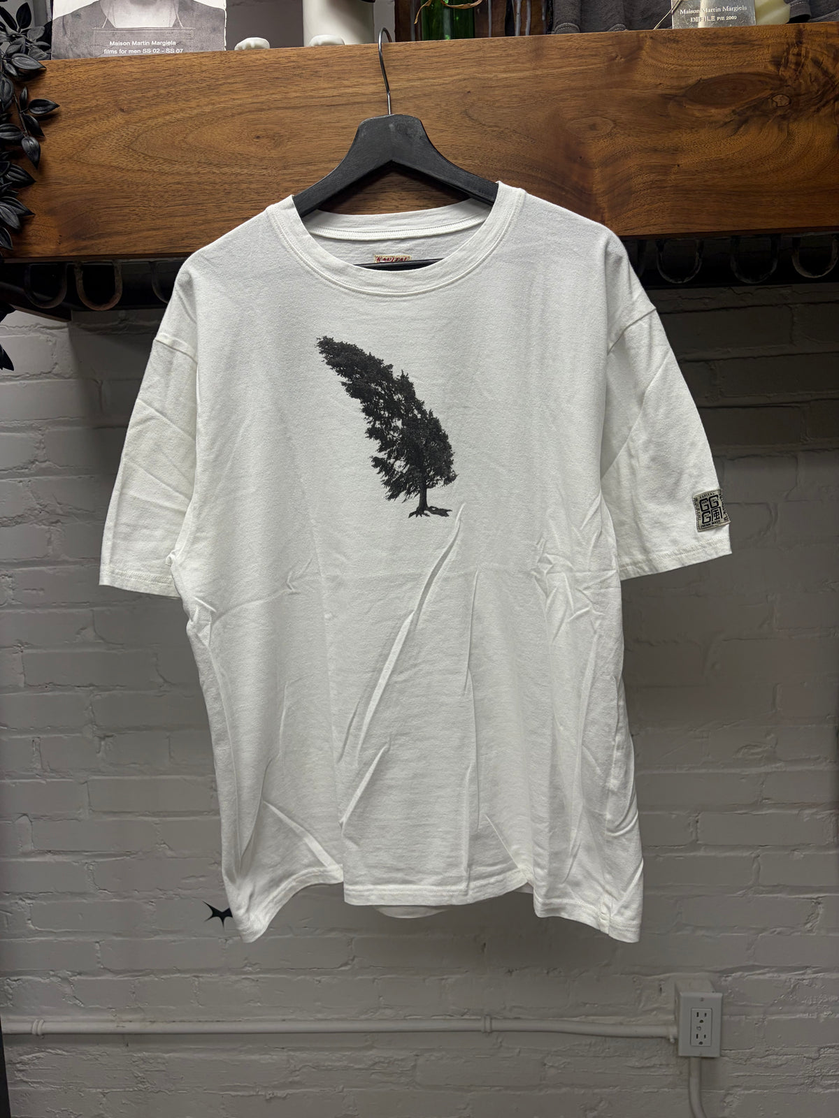 Kapital ‘Conifer & G.G.G.’ Leaning Tree Graphic T-Shirt