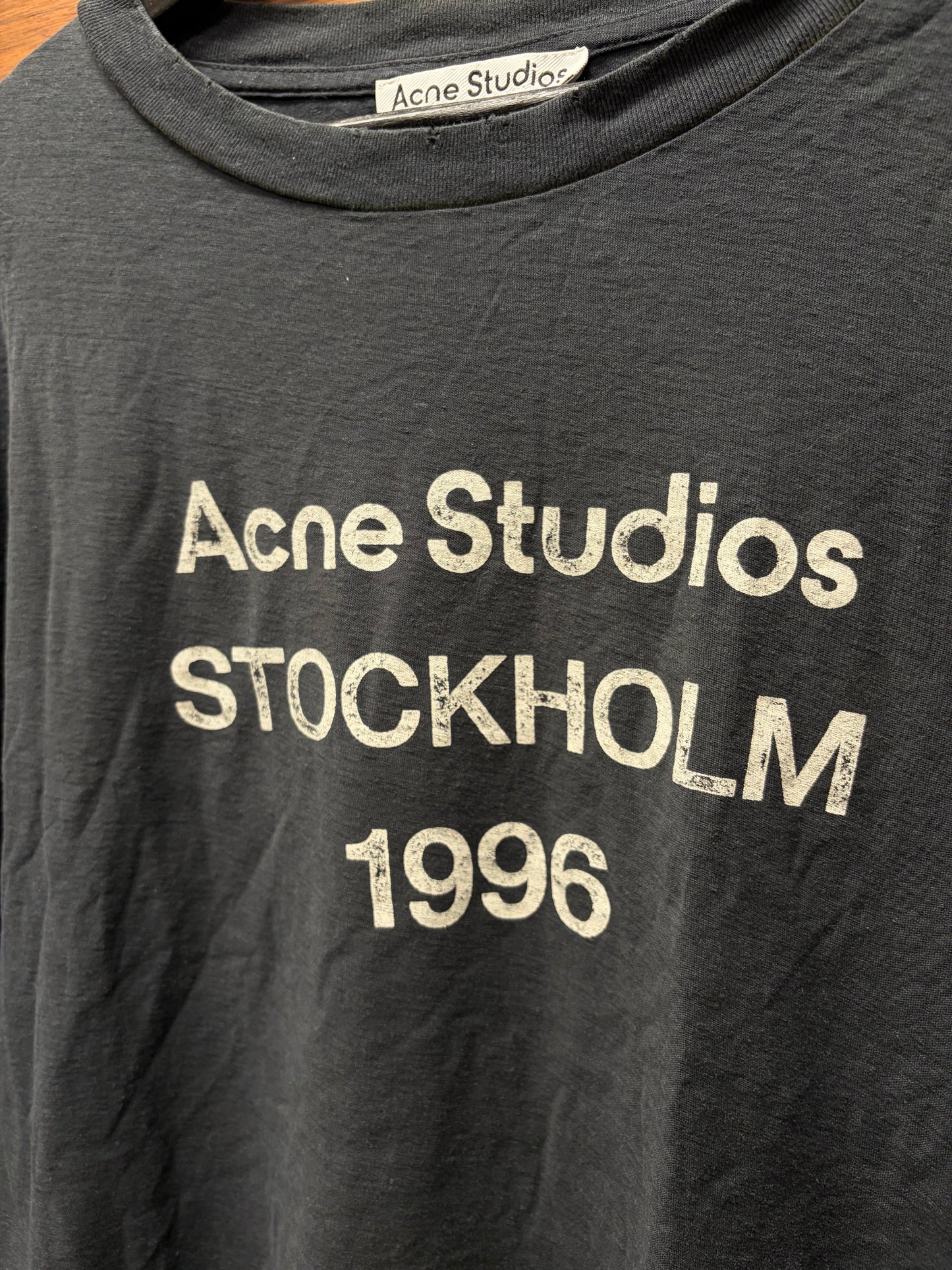 Acne Studios ‘Stockholm Logo’ Classic Black T-Shirt