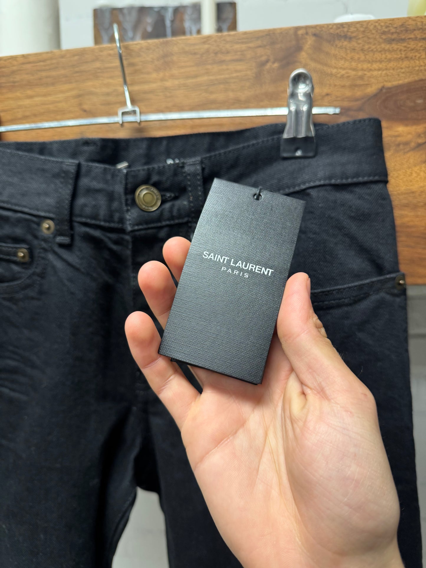 2019 Saint Laurent ‘D14’ Black Skinny Jeans