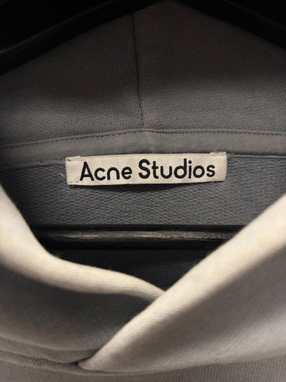Acne Studios Heavyweight Organic Cotton Blue Logo Hoodie