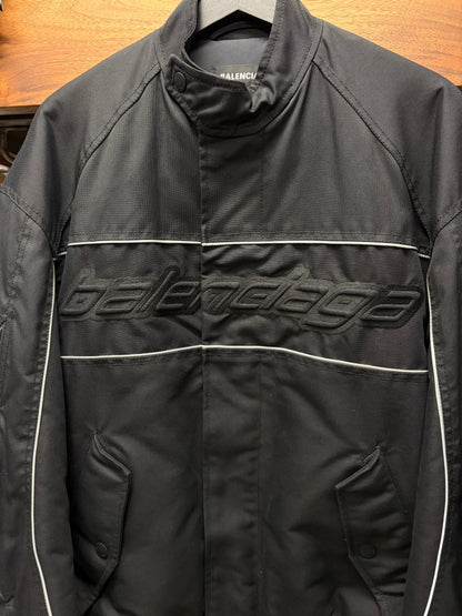 SS2020 Balenciaga Padded ‘Moto Racer’ Black Oversized Jacket