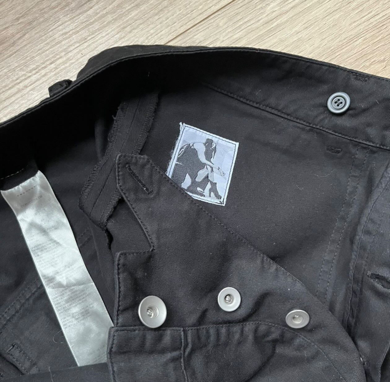 SS2024 Rick Owens ‘Lido’ Straight Leg Cotton Twill Cargo Pants