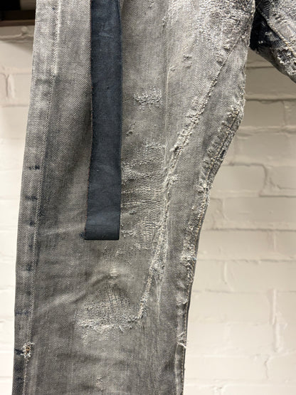 AW2009 Rick Owens ‘Hogwash’ Dark Dust ‘Detroit Cut’ Denim