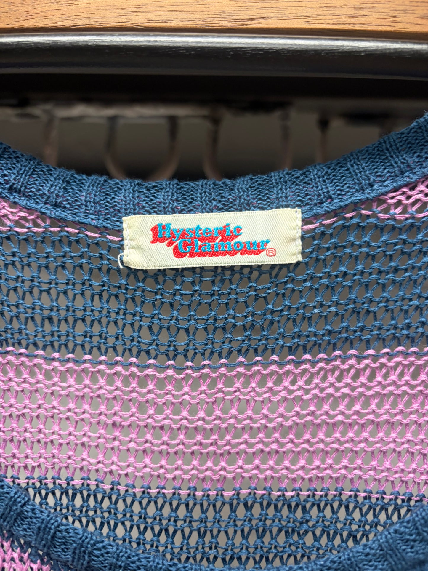 2000s Hysteric Glamour Knit Patchwork Striped Tank Top